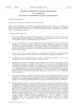 Delegierte Verordnung (EU) 2015/1853 der Kommission vom