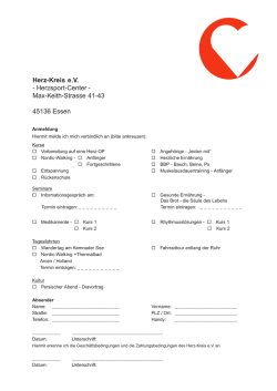 Herz-Kreis e.V. - Herzsport-Center - Max-Keith-Strasse 41