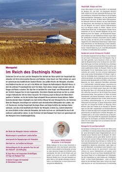 Im Reich des Dschingis Khan