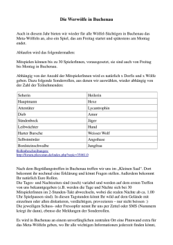 Die Werw&ouml;lfe in Buchenau
