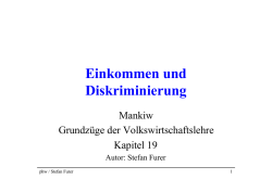 Einkommen und Diskriminierung
