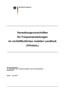 VVnömL - Bundesnetzagentur