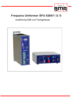 Frequenz Umformer SFU 0200/1 /2 /3