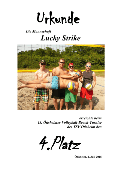Lucky Strike - Volleyball Oetisheim