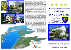 FeWo-Prospekt - Losinj Appartement Ferienwohnung