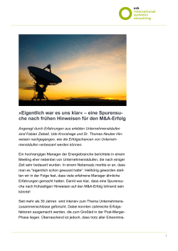 Eigentlich war es uns klar&laquo; &ndash; eine Spurensu