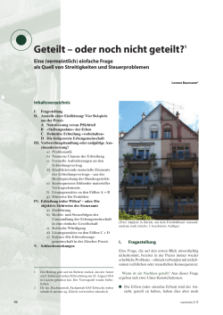Successio Nr. 2/2015 - weber schaub & partner ag