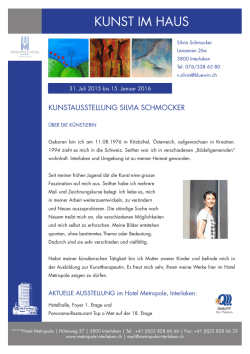 kunst im haus - Metropole Hotel **** Interlaken