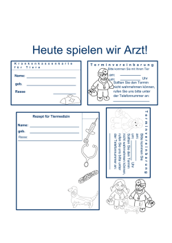 Heute spielen wir Arzt!