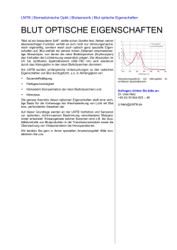 BLUT OPTISCHE EIGENSCHAFTEN