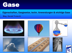 Eigenschaften, Gasgesetze, techn. Anwendungen & wichtige Gase