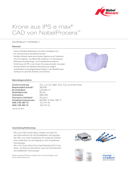 Krone aus IPS e.max® CAD von NobelProcera