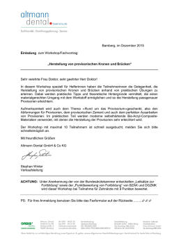 in der offiziellen Einladung.