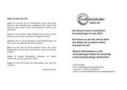 Jahresprogramm 2016 - Evangelische Kirchengemeinde