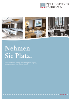 Infoblatt Bestuhlung