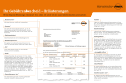 Ihr Geb&uuml;hrenbescheid &ndash; Erl&auml;uterungen