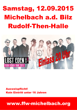 Samstag, 12.09.2015 Michelbach a.d. Bilz Rudolf-Then