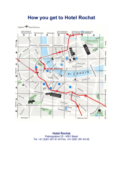 How you get to Hotel Rochat