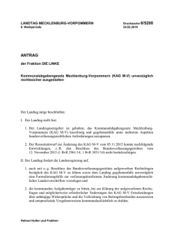 diesen Antrag - Landtag Mecklenburg Vorpommern
