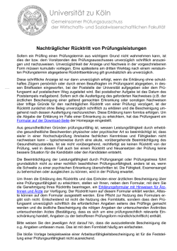 Hinweise f&uuml;r den Fall eines nachtr&auml;glichen R&uuml;cktrittes