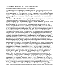 Rede von Karin Breitenfeldt zur Theater