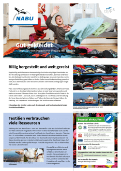 Gut gekleidet - NABU