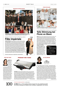 f&ecirc;te imp&eacute;riale - PICNIC EN BLANC