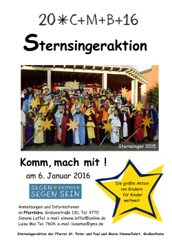 Sterns. Einladung Homepage - pfarrei