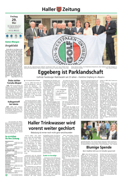 Eggeberg ist Parklandschaft - Golf Club Teutoburger Wald