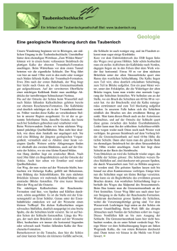 Infotext - Taubenlochschlucht