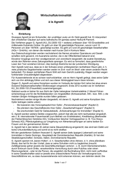Wirtschaftskriminalit&auml;t &agrave; la Agnelli