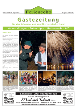 Gästezeitung Gästezeitung