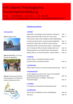 Infodienst_TheolEB68 - Katholische Erwachsenenbildung Bayern