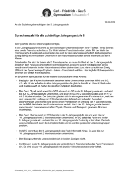 Informationsblatt
