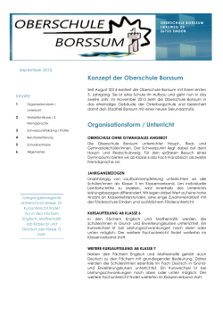 Das Konzept der Oberschule Borssum hier als PDF