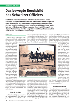 Das bewegte Berufsbild des Schweizer Offiziers