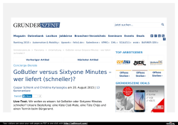 GoButler versus Sixtyone Minutes