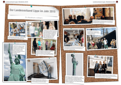Der Landesverband Lippe im Jahr 2015