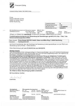 Finanzamt Erding - Klempt Geotec GmbH