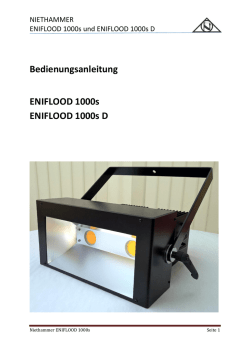 Bedienungsanleitung ENIFLOOD 1000s ENIFLOOD 1000s D