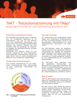 TAKT - Testautomatisierung mit TMap