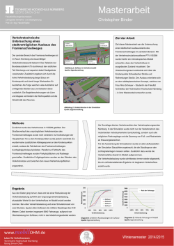 Masterarbeit - Technische Hochschule N&uuml;rnberg