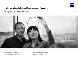 Jahresabschluss-Pressekonferenz
