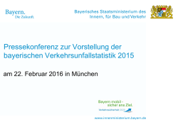 Pressekonferenz zur Vorstellung der bayerischen