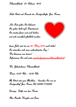 Hochzeitsmesse in Kleinwallstadt