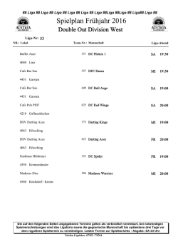 Double Out Division West