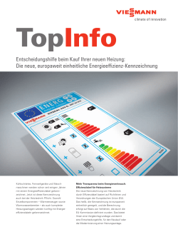 Effizienzlabel f&uuml;r Heizsysteme (PDF 384 KB)