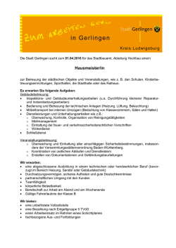 Hausmeister/in