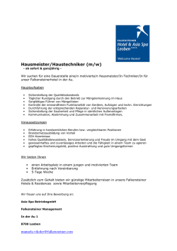 Hausmeister/Haustechniker (m/w)