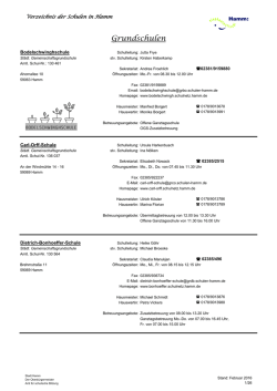 Aktuelles Schulverzeichnis